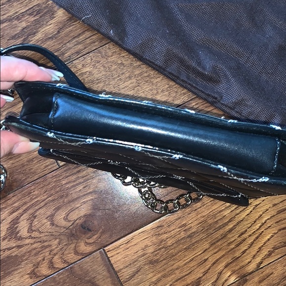 Kate Spade Quilted Crossbody Black White Gold - Picture 4 of 7